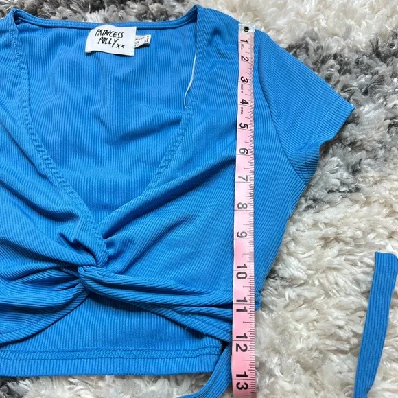 Princess Polly Aiden Blue Top - Picture 4 of 7